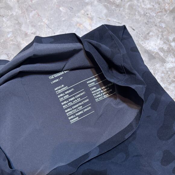 Ten Thousand Shorts Mens Large The Session Short 7” Black Camo Running Gym - Picture 7 of 8